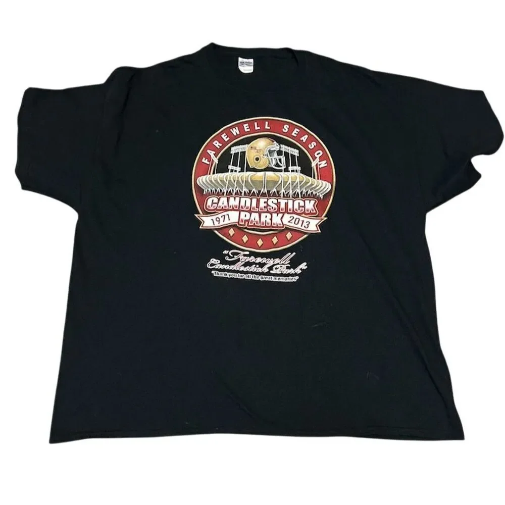 Candlestick Park Farewell Season Men's 4XL Black Graphic T-Shirt
153 - Picture 2 of 9